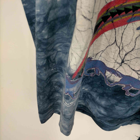 テネシーリバー TENNESSEE RIVER USA製 タイダイボディ 1996© ネイティブアメリカン Tシャツ 袖裾シングル メンズ import:XL